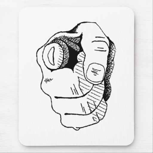 Pointing Finger Mouse Pad Zazzle