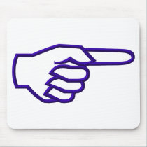 Pointing Finger mousepads