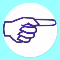 Pointing Finger stickers