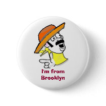 POINTING-, I'm from Brooklyn buttons
