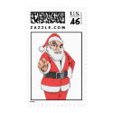 Pointing Santa Stamps