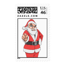 Pointing Santa Stamps