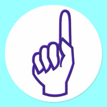 Pointing up finger/hand stickers