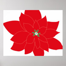 Pointsettia Poster