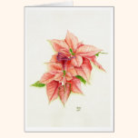 Pointy watercolor art greeting card cards