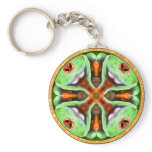 Poison Dart Frog Mandala Key Chain