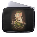 POISON FAIRY goth skull -Slightly Toxic laptop Computer Sleeves