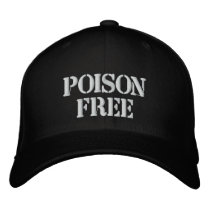 Poison Free embroidered hats by poisonfreeg Poison Free embroidered hats