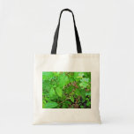 Poison ivy with flowers tote bag