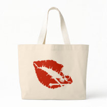 poison lips canvas bags