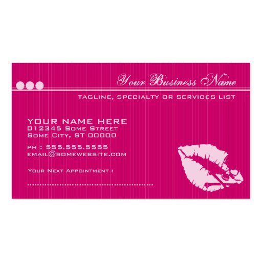 poison lips business card templates