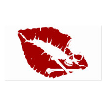 poison lips business card templates