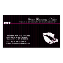 poison lips business card templates