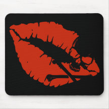 poison lips mouse mats