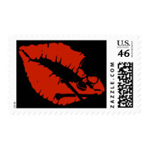 poison lips postage stamp