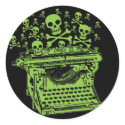 Poison Typewriter stickers by poisoncupcake Poison Typewriter stickers