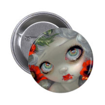 "Poisonous Beauties III: Opium Poppy" Button