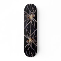 Poisonous menacing recluse spider skateboards