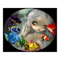 Poissons Volants: Arc-en-Ciel ART PRINT rococo pop posters