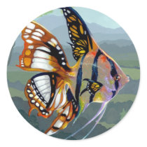 "Poissons Volants : Étude I" Sticker stickers