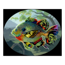 Poissons Volants:  Etude II ART PRINT flying fish