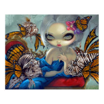 Poissons Volants: Le Poisson-Lion ART PRINT rococo posters