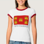 Poitou-Charentes flag with name t-shirts