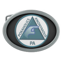 Pokaholics Anonymous Belt Buckle