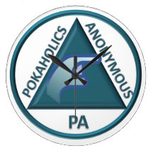 Pokaholics Anonymous Clock