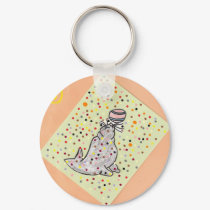 poke a dot seal keychains