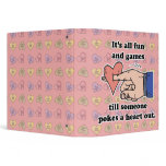 poke a heart out vinyl binder