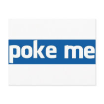 Poke Me postcards