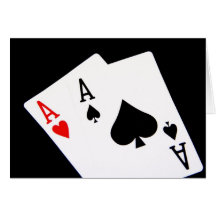 Poker Aces Greeting Cards