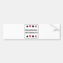 ** POKER ADDICT ** BUMPER STICKER