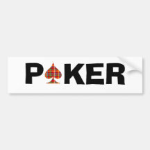 Poker Addict Bumper Sticker