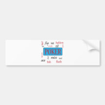 Poker Addict Bumper Stickers