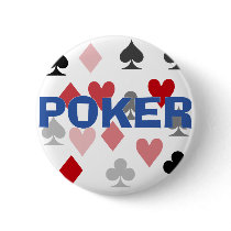 Poker Addict Pinback Button