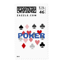 Poker Addict Postage Stamp