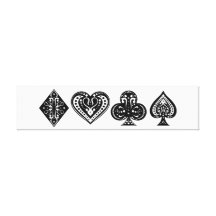 Poker Art Gallery Wrap Canvas