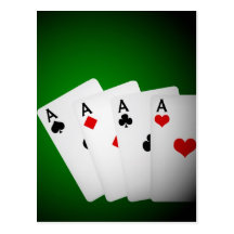 Poker Background Post Card