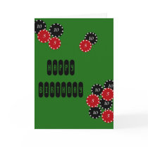 Poker Birthday cards