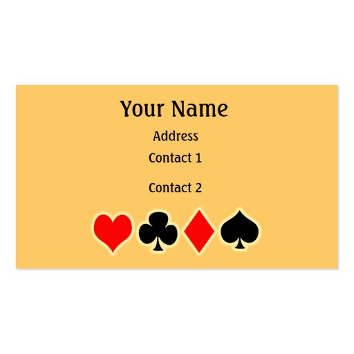 Poker Business Card (front side)