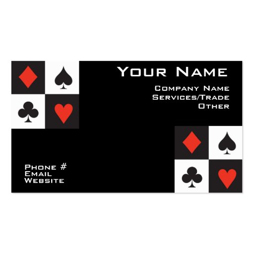 Poker Business card (front side)