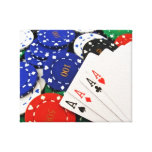 Poker Stretched Canvas Prints