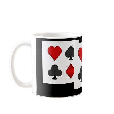 Poker Card Suits: Coffee Mug: Black Jack by spiritswitchboard