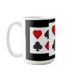 Poker Card Suits: Coffee Mug: Black Jack