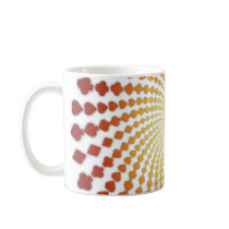 Poker Card Suits Spiral: Coffee Mug: Black Jack