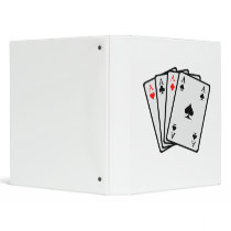 Poker cards 3 ring binders