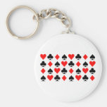 Poker cards key chains