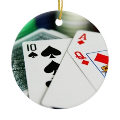 Poker Cards Christmas Ornament